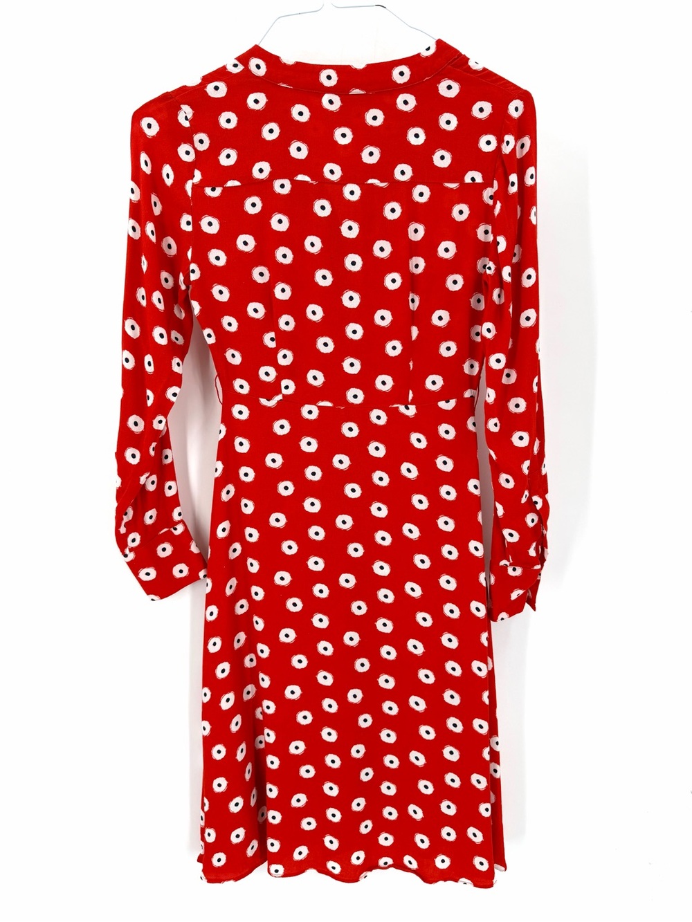 BODEN Jessica Long Sleeve Button Down Ref Polkadot Above Knee Flowy Dress - Picture 7 of 9